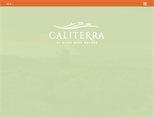 Tablet Screenshot of caliterraliving.com